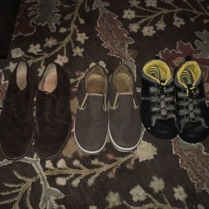Brand lot of 3 shoes size older boy 6